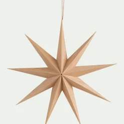 alinea Suspension De Noël|Décoration À Suspendre*Etoile à suspendre en papier D30cm - Beige
