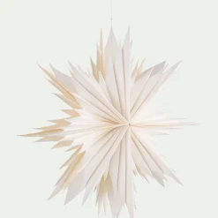 alinea Suspension De Noël|Décoration À Suspendre*Etoile à suspendre en papier D40cm - Blanc