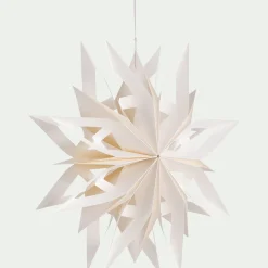 alinea Suspension De Noël|Décoration À Suspendre*Etoile à suspendre en papier D30cm - Blanc