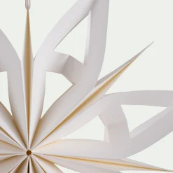 alinea Suspension De Noël|Décoration À Suspendre*Etoile à suspendre en papier D30cm - Blanc