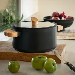 alinea Marmite Et Faitout*Faitout en aluminium D24cm - Noir