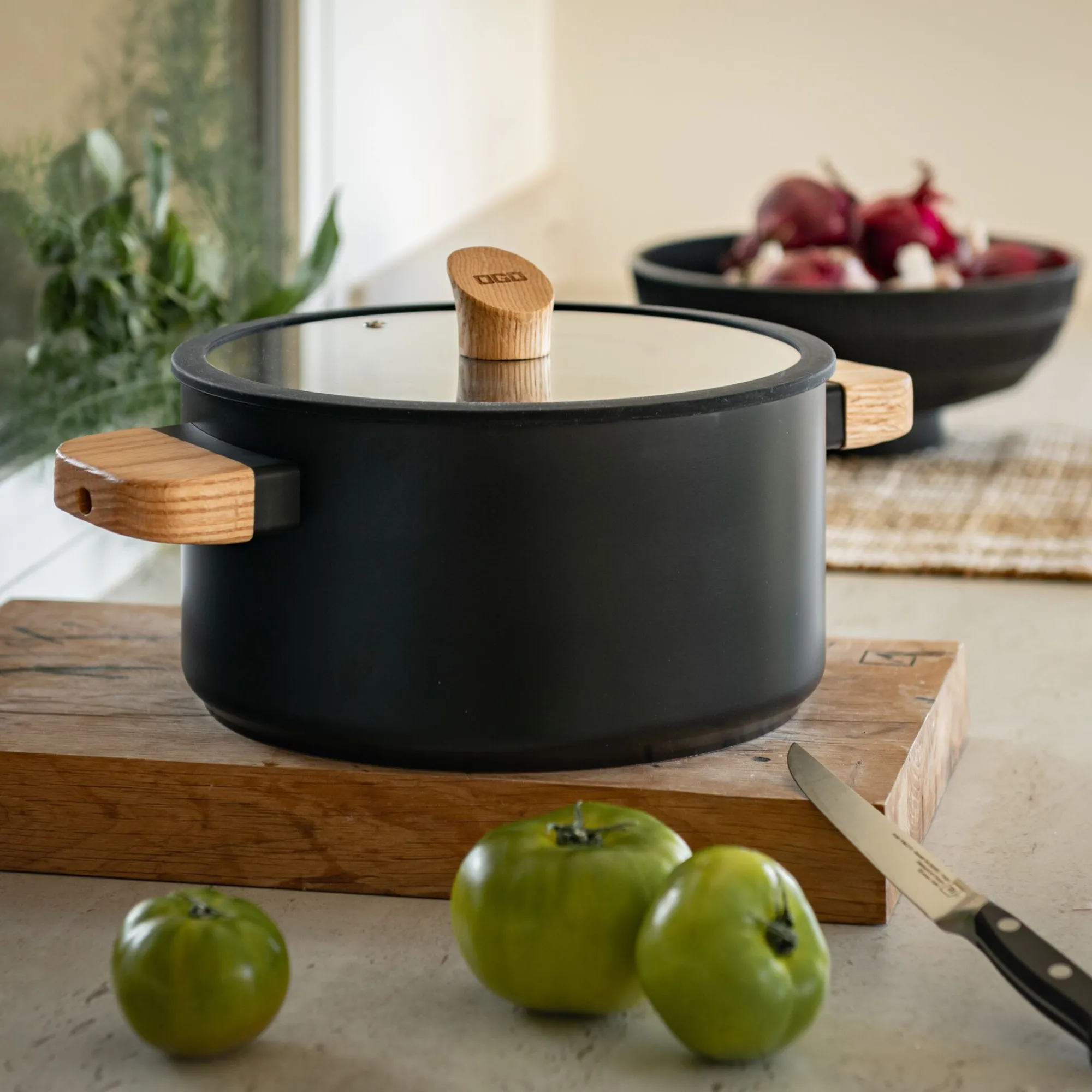alinea Marmite Et Faitout*Faitout en aluminium D24cm - Noir