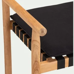 alinea Pouf Exterieur|Fauteuil De Jardin*Fauteuil de jardin à sangles en teck - Bois clair