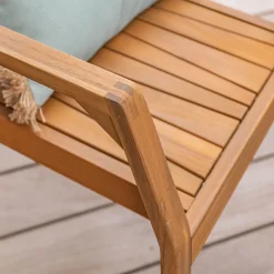 alinea Chaise De Jardin*Fauteuil de jardin avec accoudoirs en acacia huilé - Bois clair