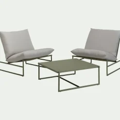 alinea Fauteuil De Jardin*Fauteuil de jardin en aluminium - cèdre Vert