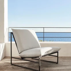 alinea Fauteuil De Jardin*Fauteuil de jardin en aluminium - Noir