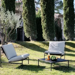alinea Fauteuil De Jardin*Fauteuil de jardin en aluminium - Noir