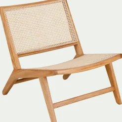alinea Fauteuil*Fauteuil en chêne et rotin - Bois clair