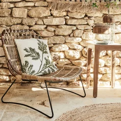 alinea Fauteuil*Fauteuil en rotin et métal Naturel