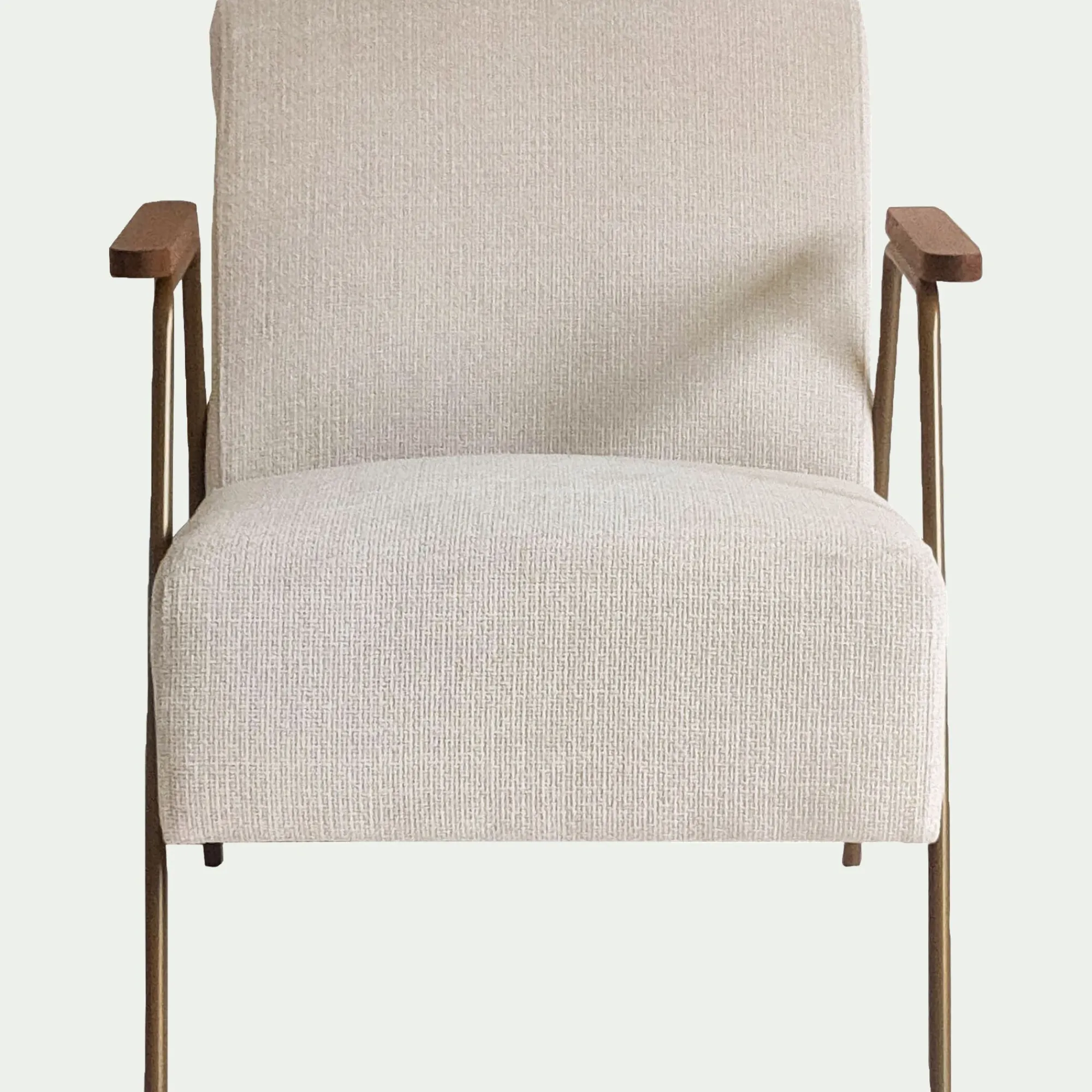 alinea Fauteuil*Fauteuil en velours - Beige