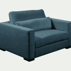 alinea Fauteuil|Petit Canapé*Fauteuil fixe en tissu Genesis 1,5 places - Bleu