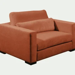alinea Fauteuil|Petit Canapé*Fauteuil fixe en tissu Genesis 1,5 places - brun rustrel Marron