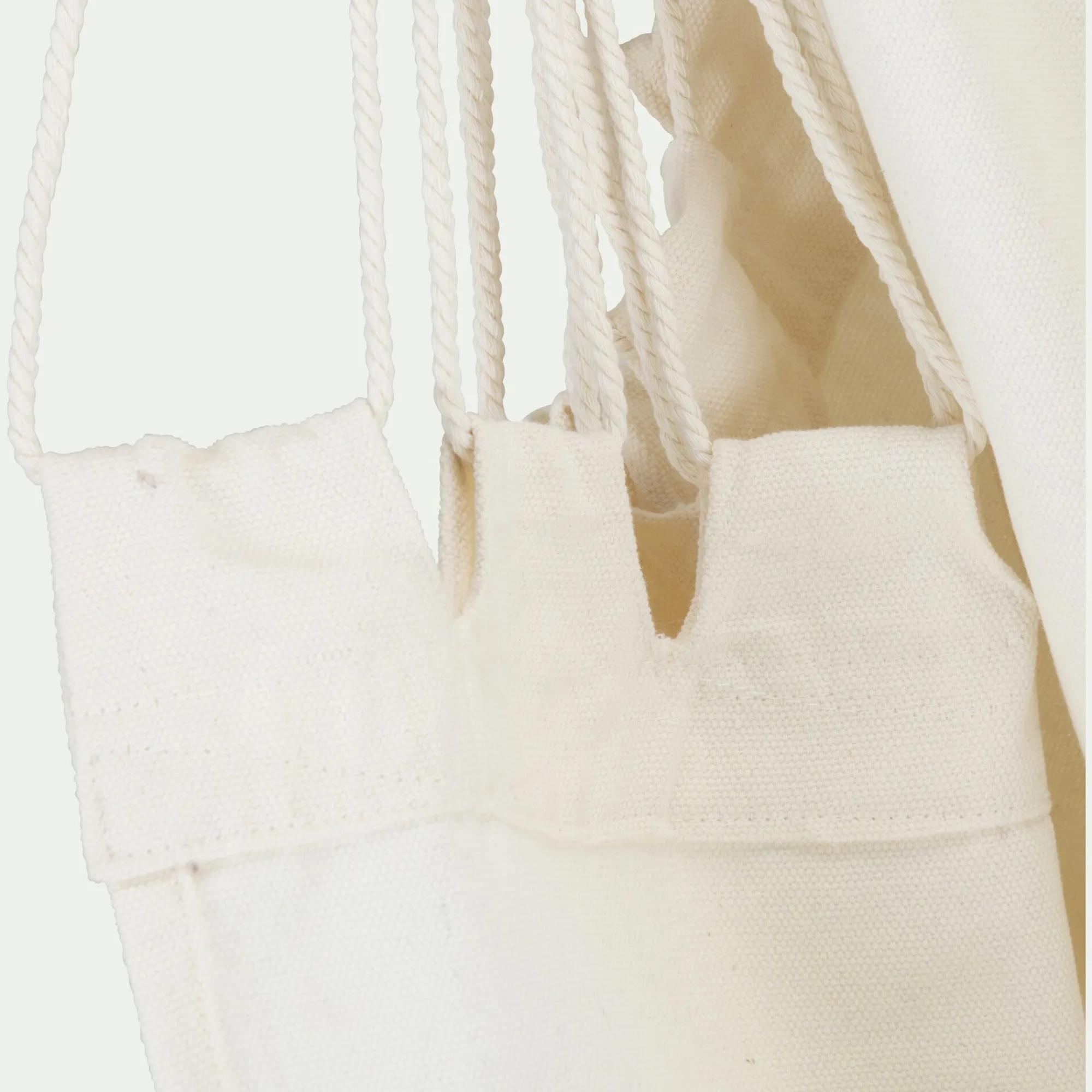 alinea Pouf Exterieur|Fauteuil Suspendu*Fauteuil suspendu en polycoton - blanc écru