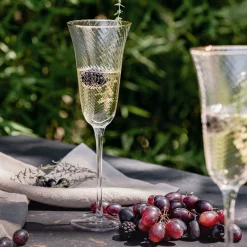 alinea Verre À Pied|Flûte Et Coupe De Champagne*Flûte à champagne avec liseré doré en verre 20cl - Transparent