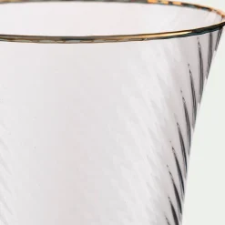 alinea Verre À Pied|Flûte Et Coupe De Champagne*Flûte à champagne avec liseré doré en verre 20cl - Transparent