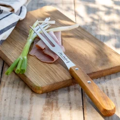 alinea Couteau De Cuisine*Fourchette à découper en inox et bois d'olivier - naturel
