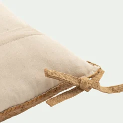 alinea Galette De Chaise*Galette de chaise en jute et coton 45x45cm - Naturel