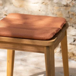 alinea Galette Chaise Exterieur*Galette de chaise indoor & outdoor en tissu déperlant - rustrel Marron