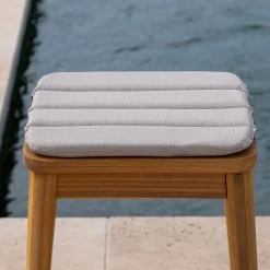 alinea Galette Chaise Exterieur*Galette de chaise indoor & outdoor en tissu déperlant - alpilles Beige