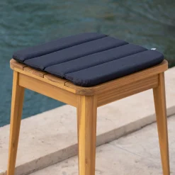 alinea Galette Chaise Exterieur*Galette de chaise indoor & outdoor en tissu déperlant - ardoise Gris