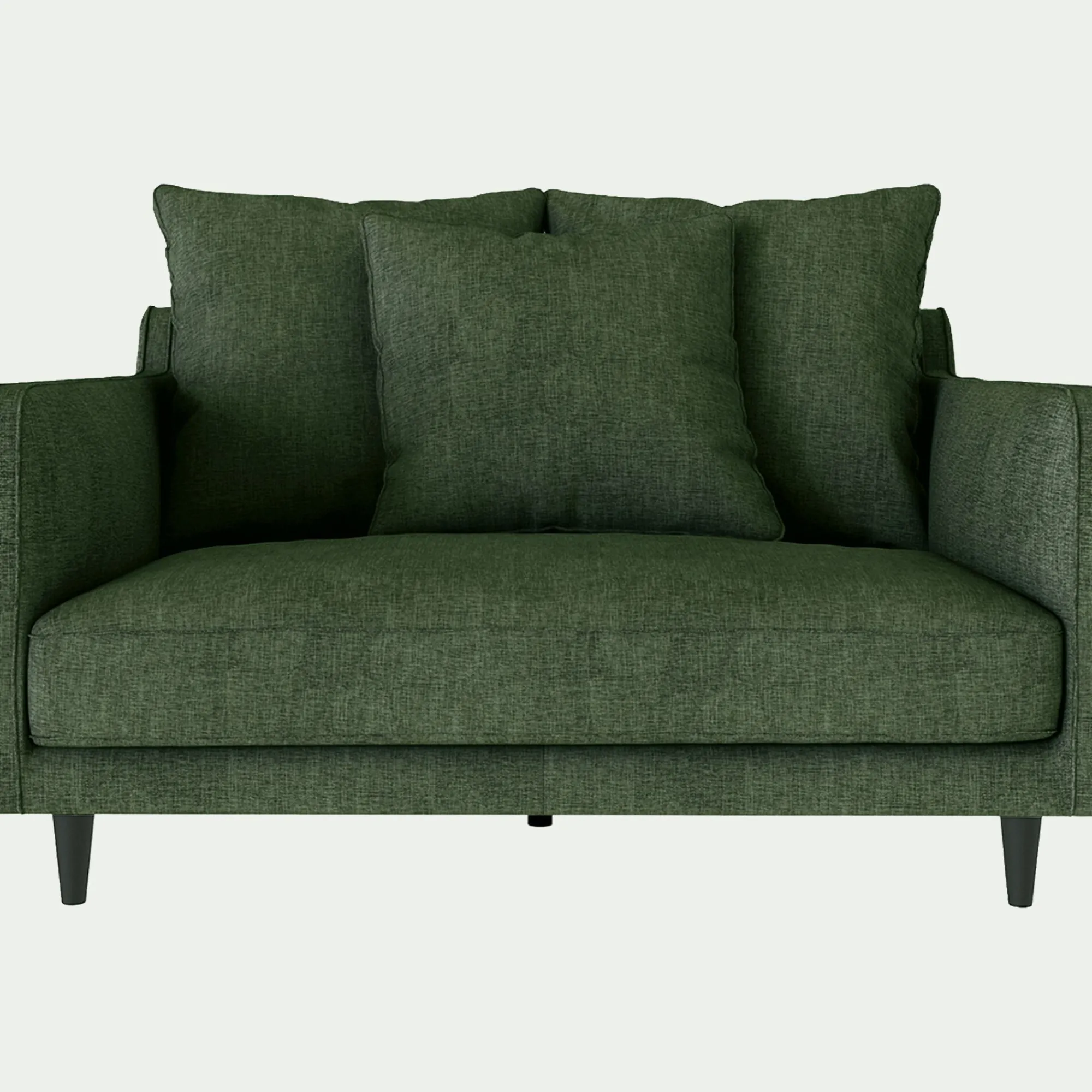 alinea Fauteuil|Petit Canapé*Grand fauteuil fixe en tissu monclar - cèdre Vert