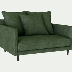 alinea Fauteuil|Petit Canapé*Grand fauteuil fixe en tissu monclar - cèdre Vert