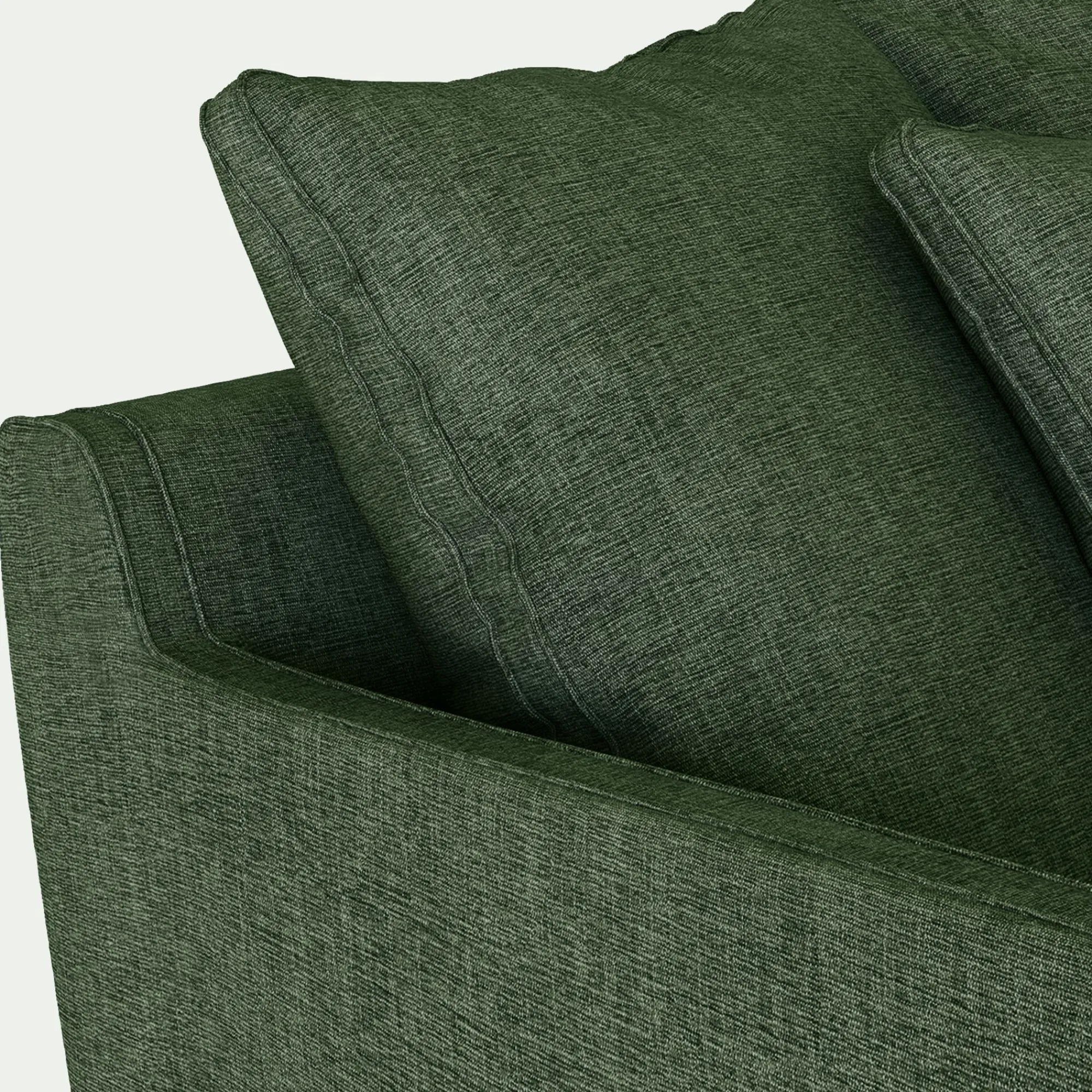 alinea Fauteuil|Petit Canapé*Grand fauteuil fixe en tissu monclar - cèdre Vert