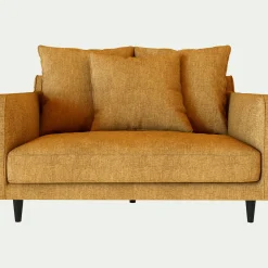 alinea Fauteuil|Petit Canapé*Grand fauteuil fixe en tissu monclar - argan Jaune