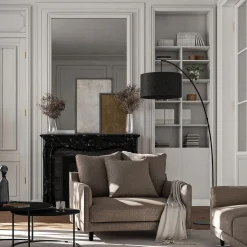 alinea Fauteuil|Petit Canapé*Grand fauteuil fixe en tissu joint - alpilles Beige