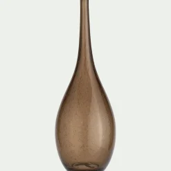 alinea Décoration À Poser|Vase*Grand vase en verre bullé H39cm - Marron