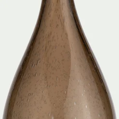 alinea Décoration À Poser|Vase*Grand vase en verre bullé H39cm - Marron
