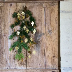 alinea Guirlande De Noël*Guirlande de Noël en feuilles en laiton L183cm - Doré