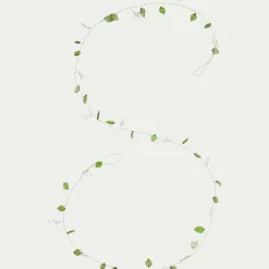 alinea Guirlande De Noël*Guirlande de Noël en feuilles en verre et perles L183cm - Vert