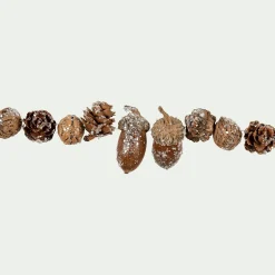 alinea Guirlande De Noël*Guirlande pailletée en pines de pin - L120cm Marron