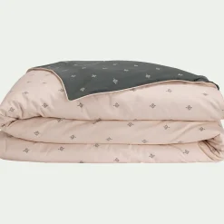 alinea Housse De Couette*Housse de couette à motifs 240x220cm en coton - Vert