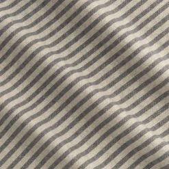 alinea Housse De Couette*Housse de couette à rayures en flanelle de coton 240x220cm - Gris