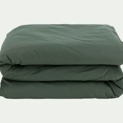 alinea Housse De Couette*Housse de couette en coton 240x220cm - cèdre Vert
