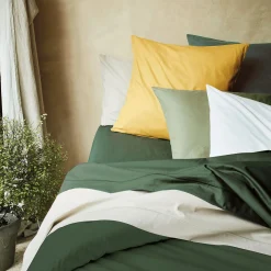 alinea Housse De Couette*Housse de couette en coton 240x220cm - cèdre Vert