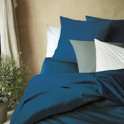 alinea Housse De Couette*Housse de couette en coton 240x220cm - figuerolles Bleu