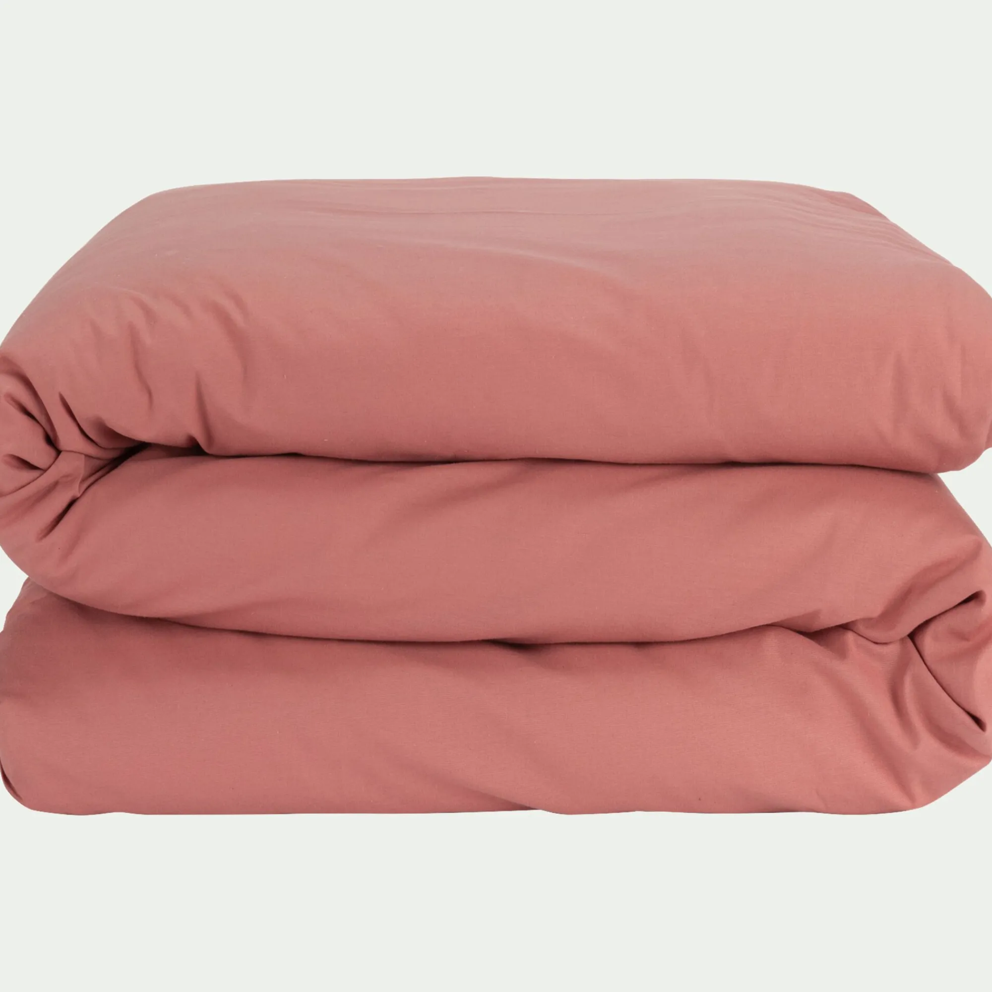 alinea Housse De Couette*Housse de couette en coton 140x200cm - ricin Rouge