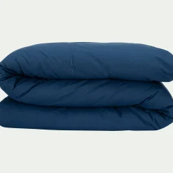 alinea Housse De Couette*Housse de couette en coton bio 240x220cm - abysse Bleu