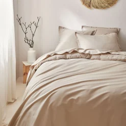 alinea Housse De Couette*Housse de couette en coton bio 240x220cm - alpilles Beige
