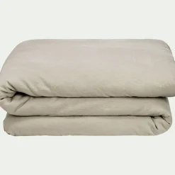 alinea Housse De Couette*Housse de couette en lin lavé 240x220cm - Beige