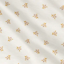 alinea Housse De Couette*Housse de couette en lin et coton motif argan 240x220cm - Jaune