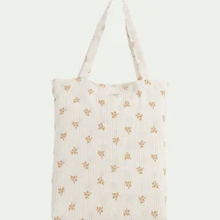 alinea Housse De Couette*Housse de couette en lin et coton motif argan 240x220cm - Jaune