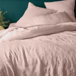 alinea Housse De Couette*Housse de couette en lin lavé 240x220cm - rosa Rose