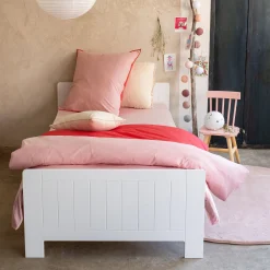 alinea Bureau Enfant|Linge De Lit Enfant*Housse de couette enfant 140x200cm et 1 taie d'oreiller 63x63cm en coton - Rose