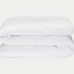 alinea Housse De Couette|Parure De Lit*Housse de couette 260x240cm en percale de coton - Blanc