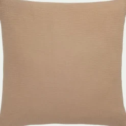 alinea Parure De Lit*Housse de couette 240x220cm et 2 taies d'oreiller 63x63cm en double gaze de coton - alpilles Beige