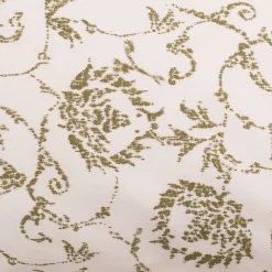 alinea Parure De Lit*Housse de couette 240x220cm et 2 taies d'oreiller 63x63cm en coton motif baroque - Blanc